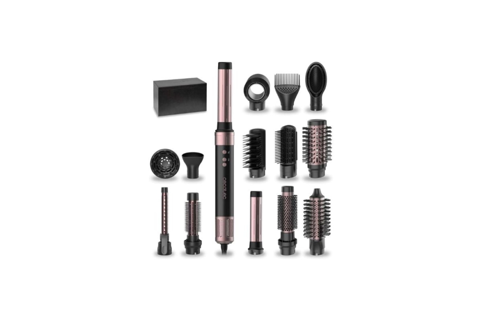 Cepillo de aire Cecotec CeramicCare 14in1 AirGlam Black