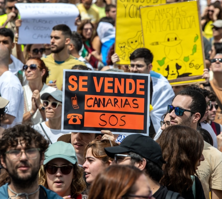 Canarias volverá a manifestarse contra el modelo turístico de las islas