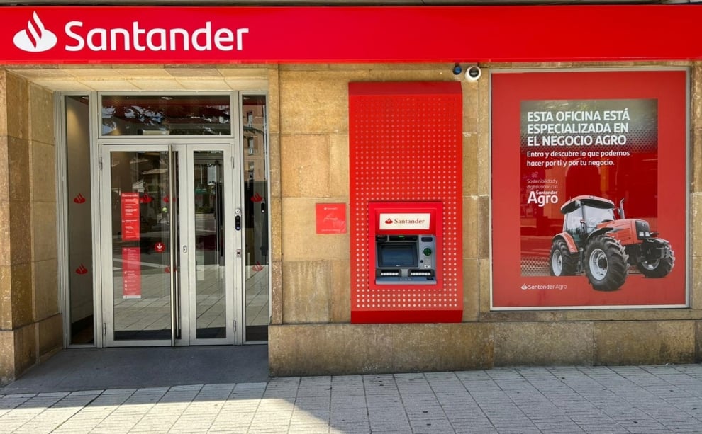 Oficina del Santander especializada en el sector agro en Ejea de los Caballeros (Zaragoza).
