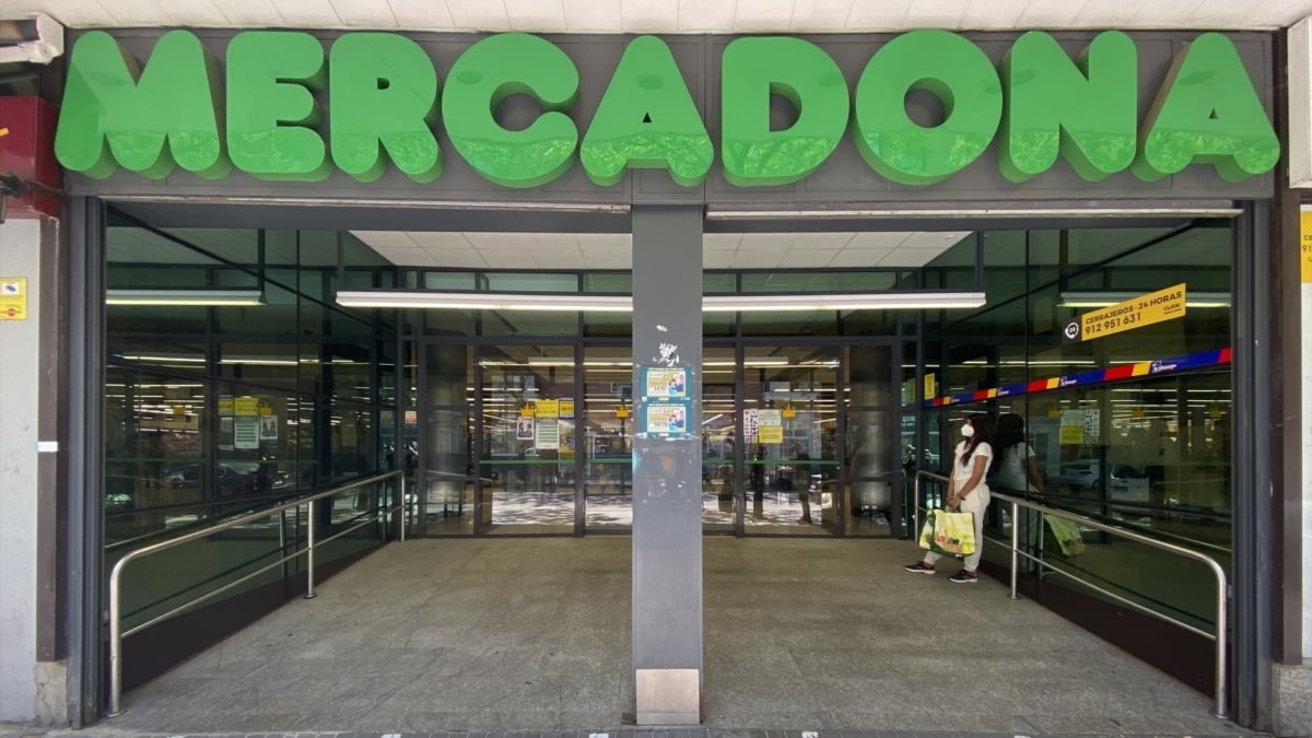 Entrada del supermercado 'Mercadona'