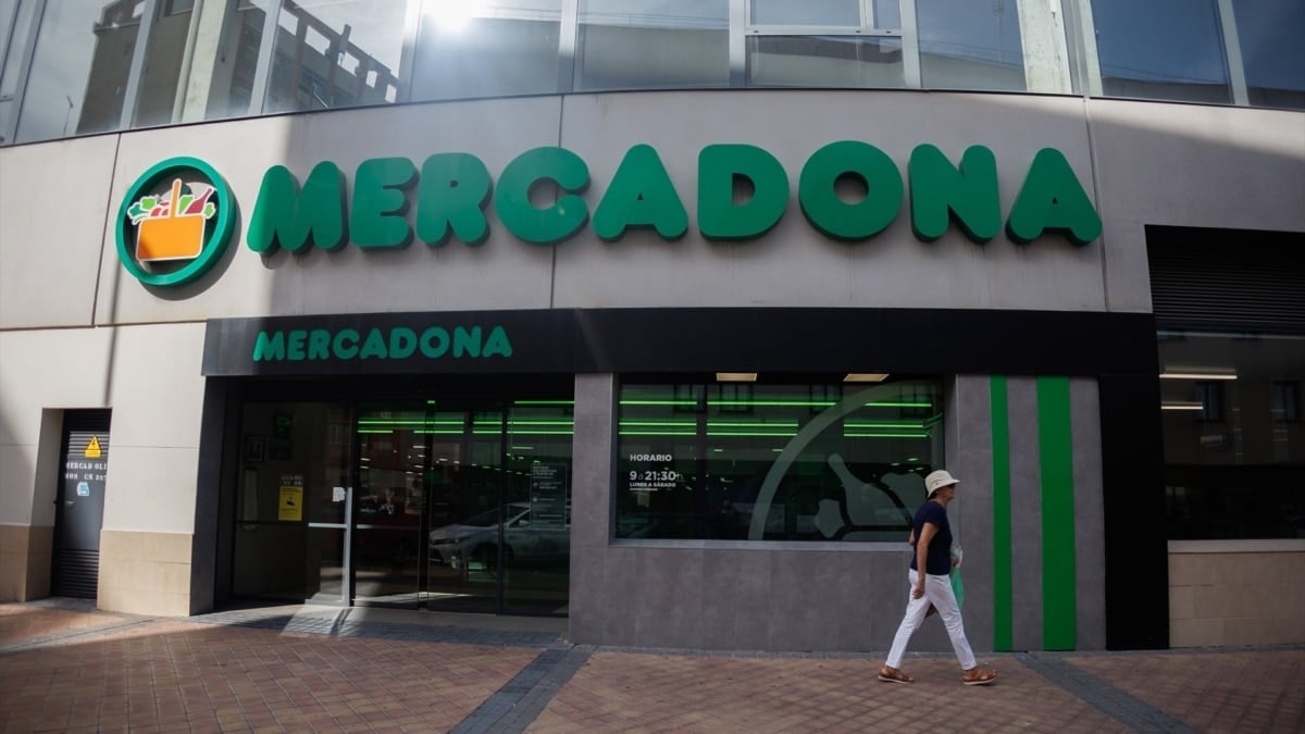 Fachada del supermercado 'Mercadona'