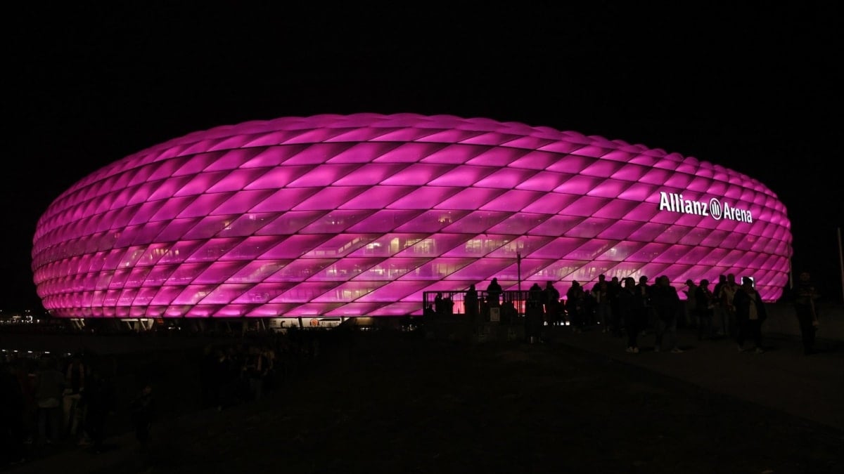 El Allianz Arena, estadio que albergará la final de la Champions League el próximo 31 de mayo de 2025