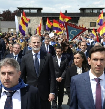 Los reyes, en Mauthausen con los "republicanos que lucharon contra el nazismo"