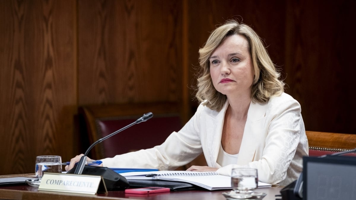 Pilar Alegría, en la comisión del 'caso Koldo' en el Senado.