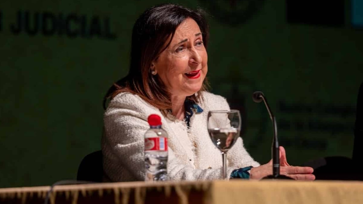Margarita Robles, durante su conferencia en Ceuta.