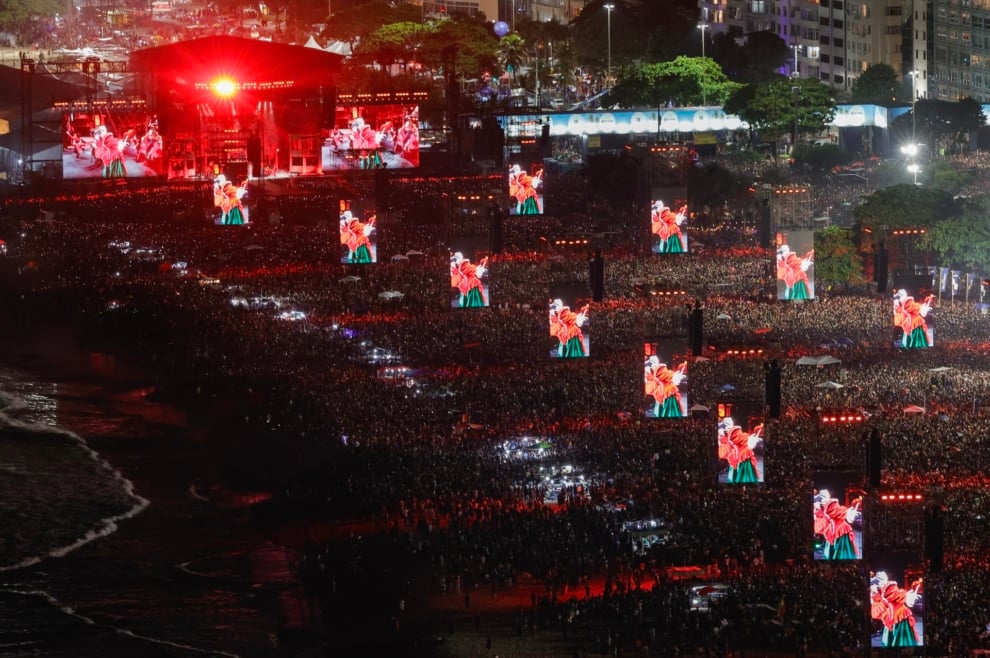 La afluencia superó en más de medio millón la del concierto de Madonna del año pasado.