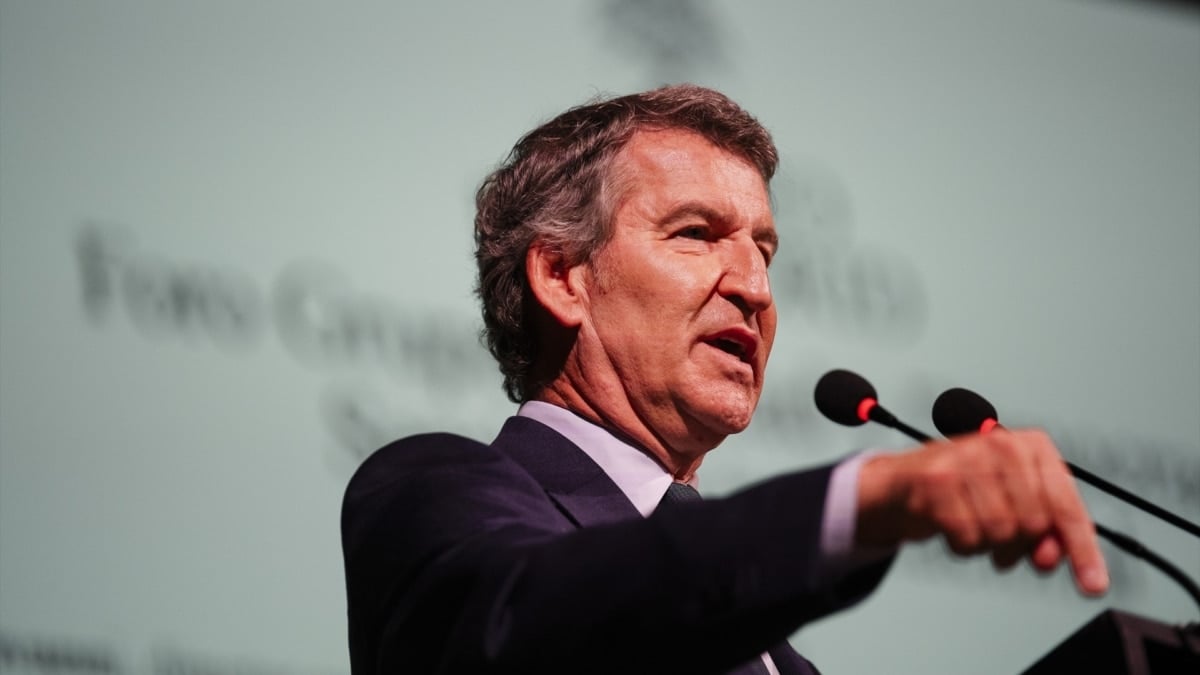 El presidente del PP, Alberto Núñez Feijóo.
