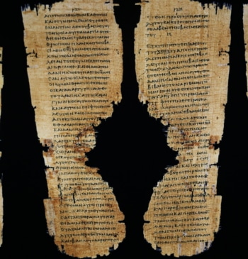Un tesoro bíblico del siglo III se recompone digitalmente en Madrid