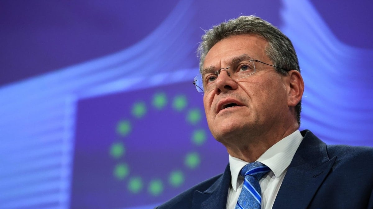El comisario de Comercio de la UE, Maros Sefcovic.