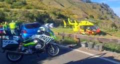 Fallece una motorista tras producirse una colisión junto a un turismo en Tenerife