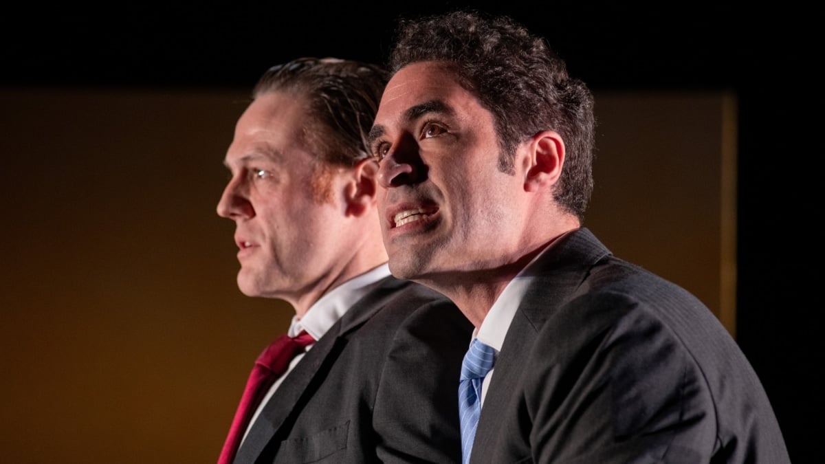 Alfredo Noval y Manuel Moya son Proteo y Valentín en 'Los dos hidalgos de Verona'.