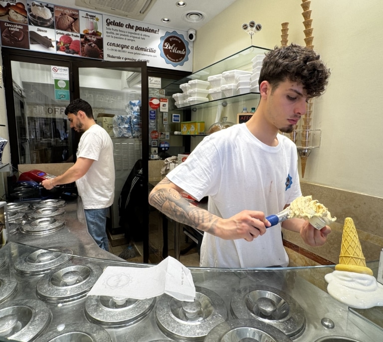 El sabor León XIV, el nuevo helado de Roma al gusto 'yanqui'