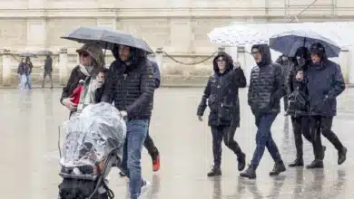 Las lluvias se centrarán mañana en el este peninsular, 9 provincias con máximas de 26ºC y Sevilla con 31ºC