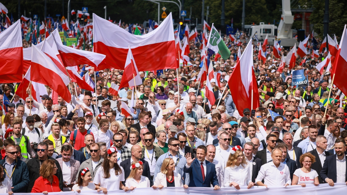 Marcha de los Patriotas en Varsovia