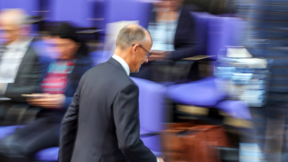 Friedrich Merz, tras la primera votación en el Budestag