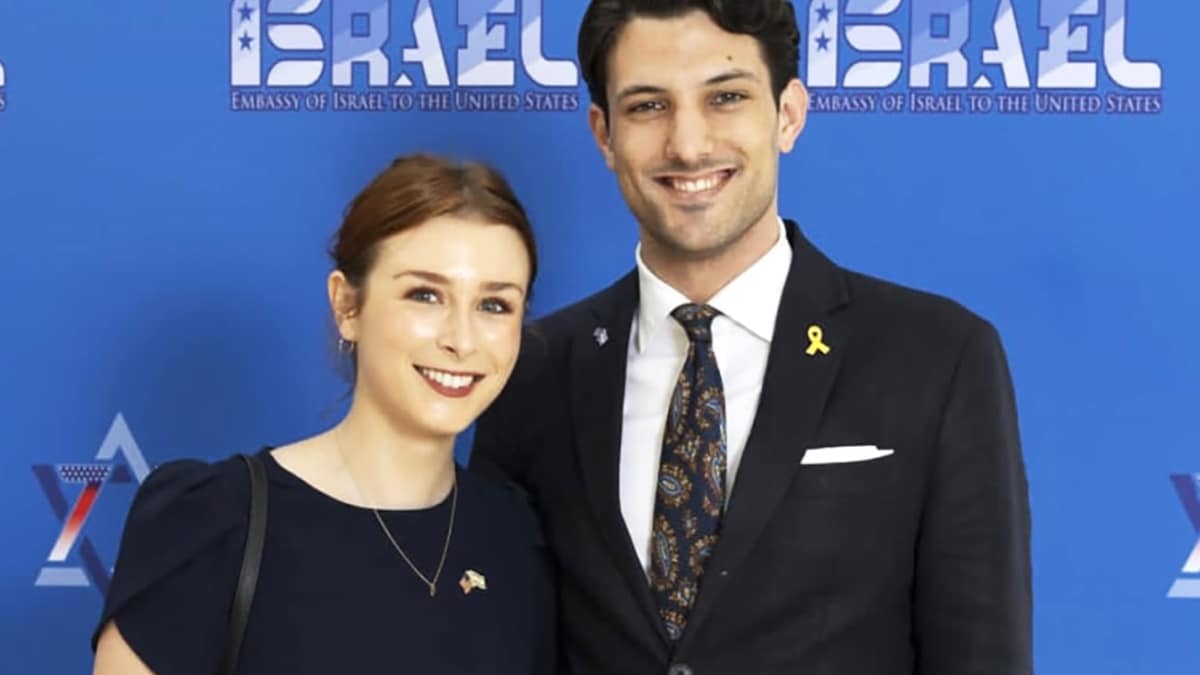 Sarah Milgrim y Yaron Lischinsky, la pareja asesinada en la noche del miércoles en Washington.