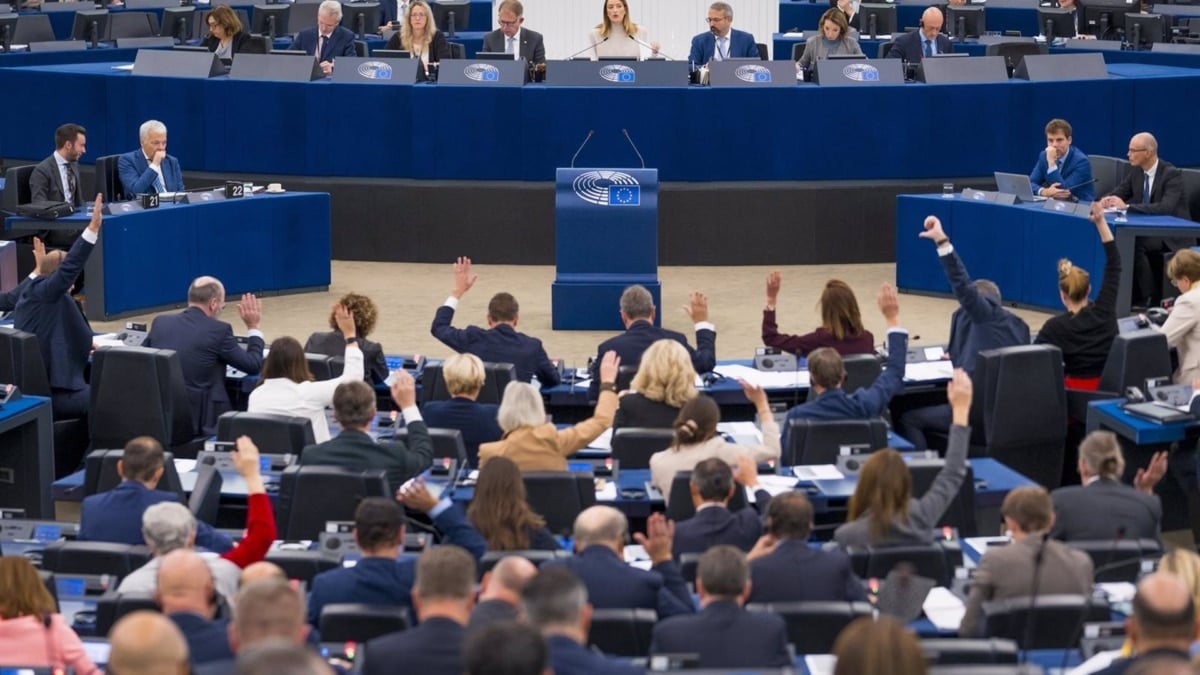 Sesión plenaria del Parlamento Europeo en Estrasburgo