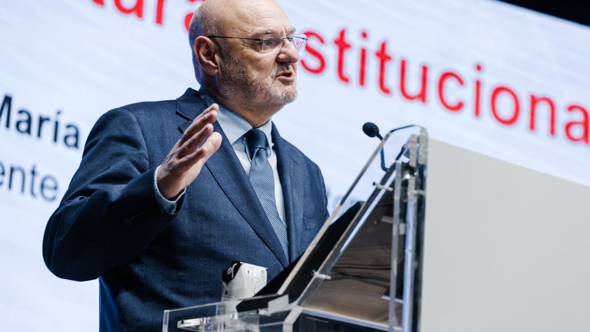 El presidente de FINRESP, José María Méndez, durante el Encuentro Anual 2025 de FINRESP, en el Hotel El Beatriz
