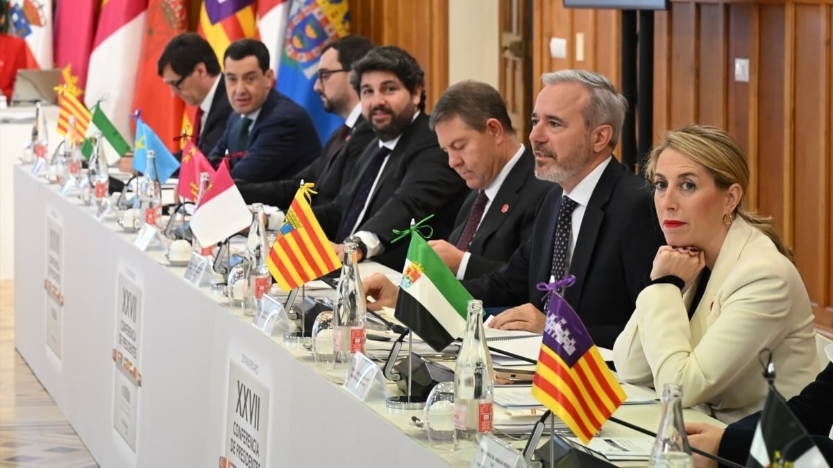 Algunos presidentes autonómicos del PP en la última conferencia de presidentes en diciembre, en Santander