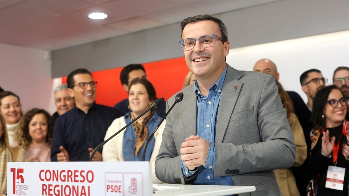El secretario general del PSOE de Extremadura, Miguel Ángel Gallardo, en una imagen de archivo