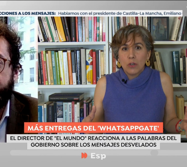 Joaquín Manso ('El Mundo') llama "amanuense del presidente del Gobierno" a Irene Lozano ('elDiario')