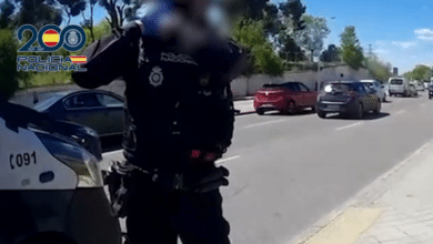 La Policía Nacional tuvo que llevar al hospital a una mujer que se puso de parto en un atasco el día del apagón