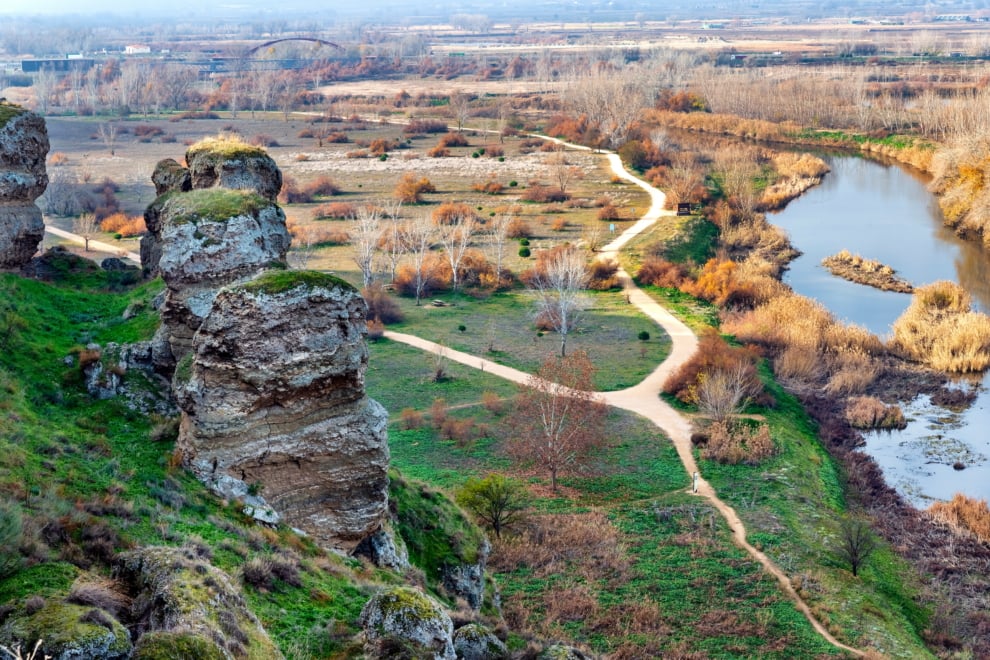 Los barrancos cercanos al río Jarama vistos desde Titulcia, Madrid