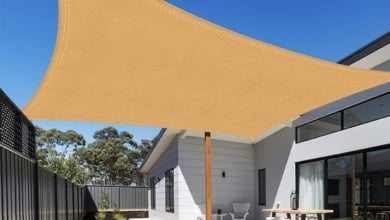 Así de sencillo es crear una zona para protegerte del sol y disfrutar al aire libre