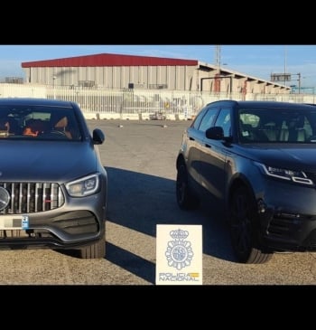Diez detenidos y 13 coches robados recuperados en el puerto de Algeciras