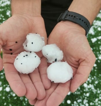 Así ha sido la granizada en Madrid