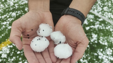 Así ha sido la granizada en Madrid