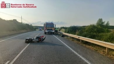 Motorista de 54 años herido grave tras chocar contra bionda en Mosqueruela (Teruel)