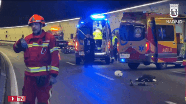 Motorista de 29 años, en estado crítico tras sufrir un accidente en la M-30