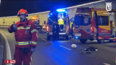 Motorista de 29 años, en estado crítico tras sufrir un accidente en la M-30