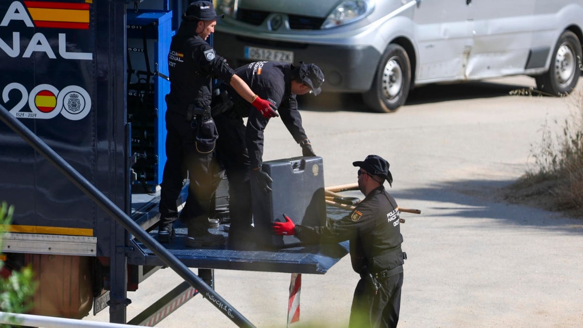 La Policía Nacional comienza con las labores de búsqueda de los restos mortales de Heidi Paz.
