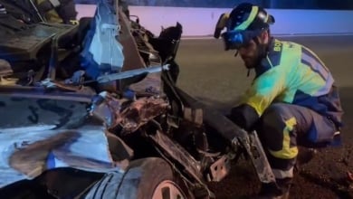Muere una mujer y cuatro heridos en colisión de dos coches en la M-40 en Moratalaz