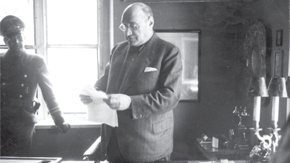 Adam Czerniaków, presidente del Consejo Judío de Varsovia entre 1939 y 1942.