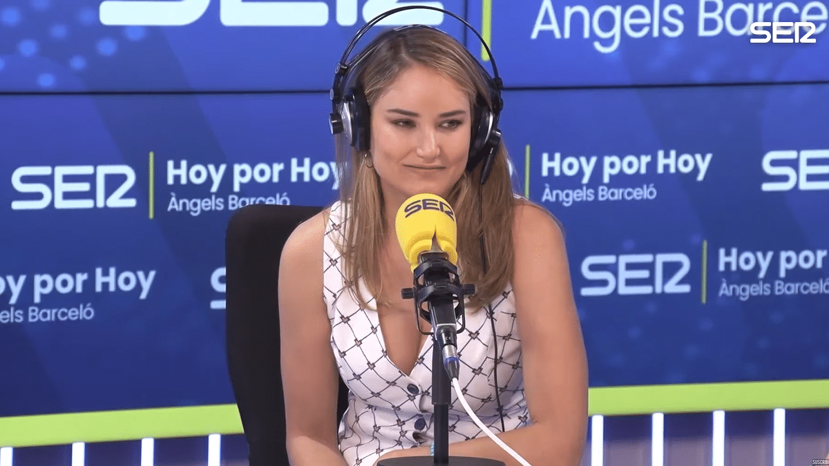 Alba Carrillo durante su entrevista en la SER.