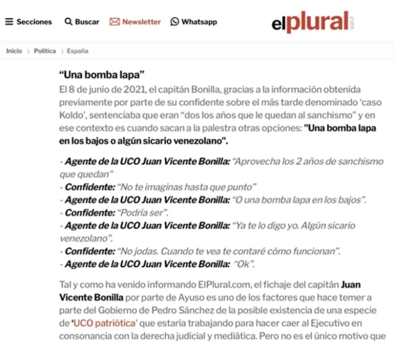 El bulo más burdo del PSOE y el fango para destruir a la UCO