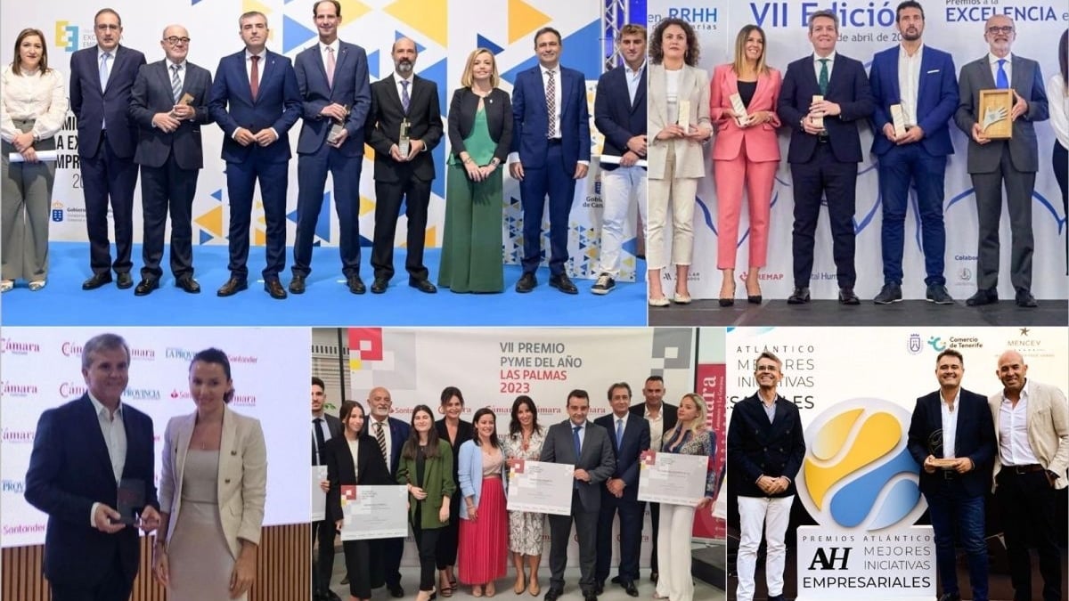 Canarias impulsa el tejido empresarial con tres premios de referencia que destacan el panorama regional