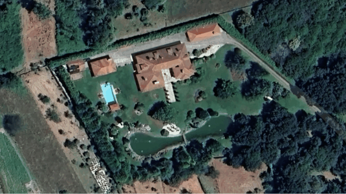 Vista de satélite de la nueva casa gallega de Julio Iglesias.
