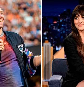 Chris Martin y Dakota Johnson.