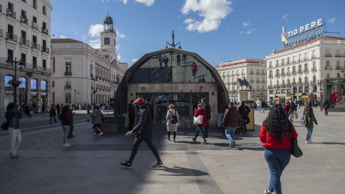 Estación de Sol en Madrid.