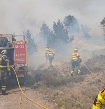 El incendio de Berge (Teruel), en proceso de extinción tras quemar 40 [...]