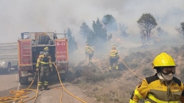 El incendio de Berge (Teruel), en proceso de extinción tras quemar 40 hectáreas