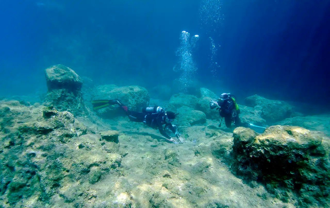 Lecho marino desértico en Turquía.