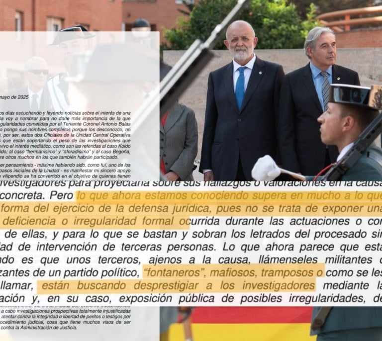 El exjefe de la Guardia Civil en Cataluña con el PSOE envía una carta de apoyo a la UCO: "Están buscando desprestigiar"