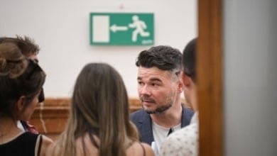 Rufián, tras reunirse con Sánchez: "Le he visto tocado. No sé cuánto tiempo le queda a la legislatura"