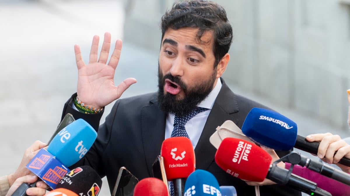 El eurodiputado y líder de Se Acabó La Fiesta (SALF), Luis 'Alvise' Pérez, a su llegada al Tribunal Supremo