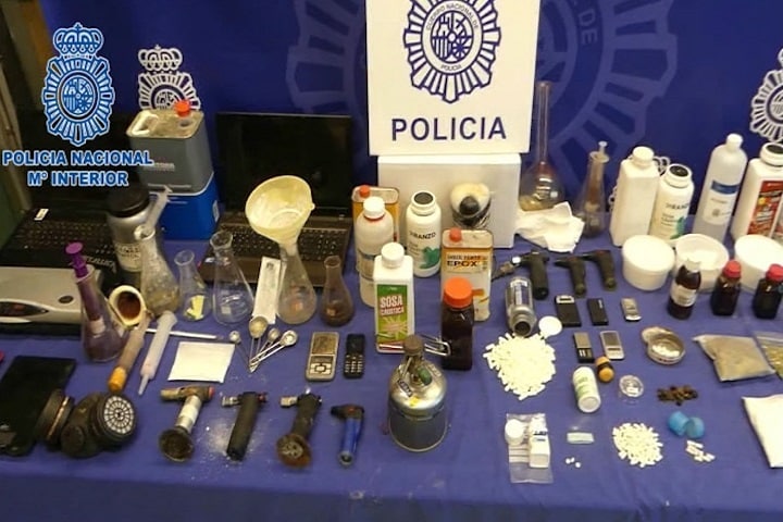 Operación contra la fabricación, manipulación, envasado y distribución de drogas de las denominadas de síntesis o de diseño (Foto de archivo).